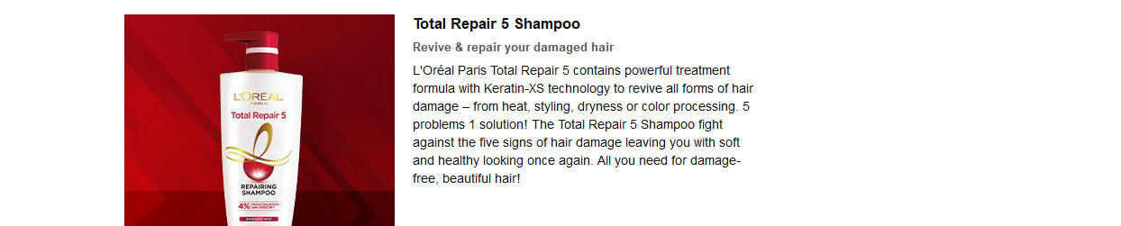 Buy Loreal Paris Shampoo Total Repair Ml Online At The Best Price