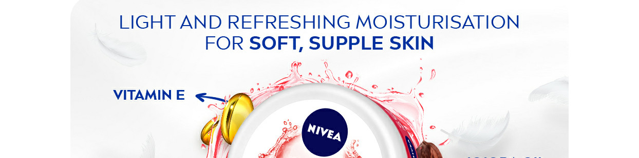 Buy NIVEA Light Moisturiser Cream Soft Peppy Pomegranate With