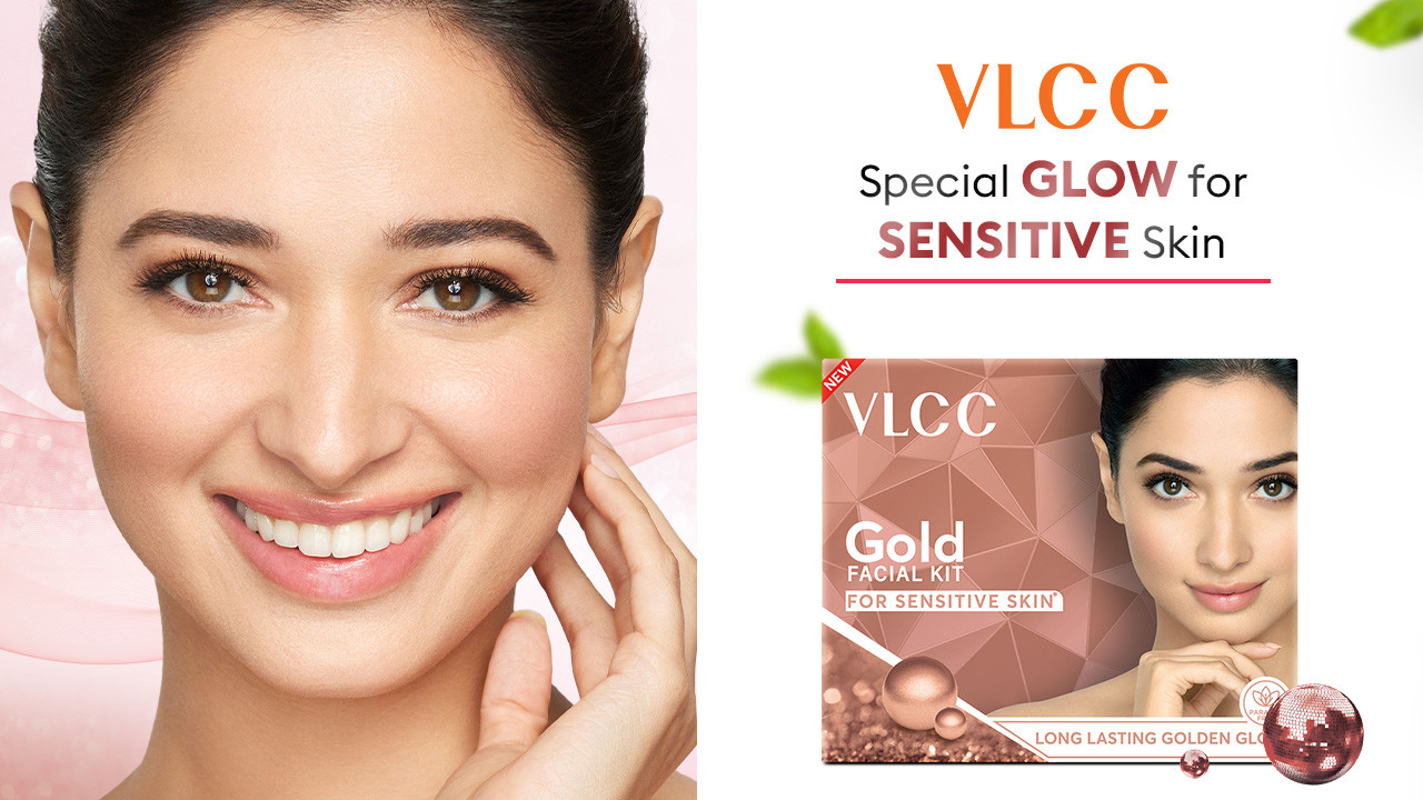 Buy VLCC Gold Facial Kit For Sensitive Skin With 24K Gold Hyaluronic