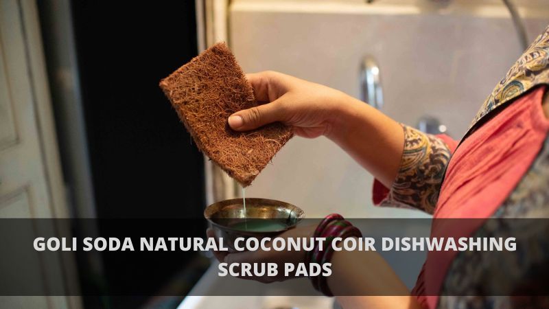 Buy Goli Soda Coir Dishwashing Scrub Pads Natural Coconut Round