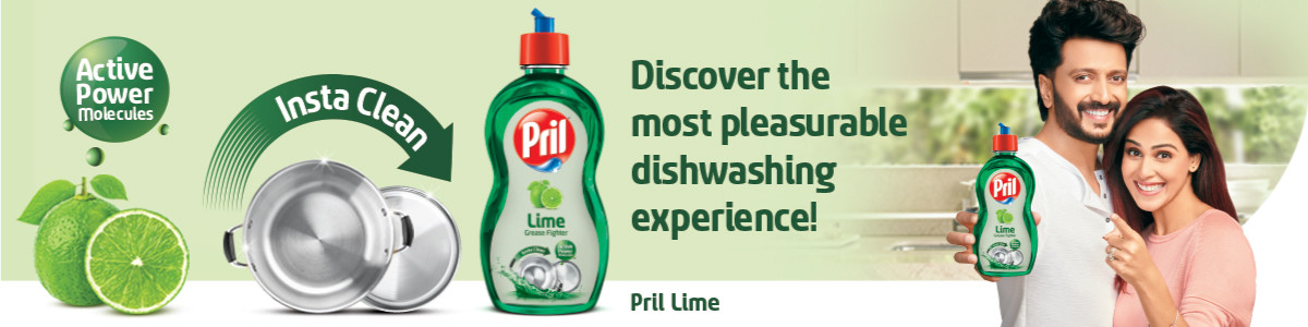 Buy Pril Dishwash Liquid Lime Green Ml Bottle Online At Best