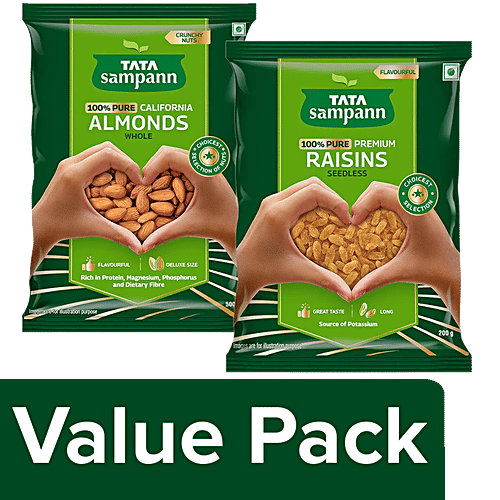 Buy Tata Sampann Pure California Almonds Whole Pure Premium