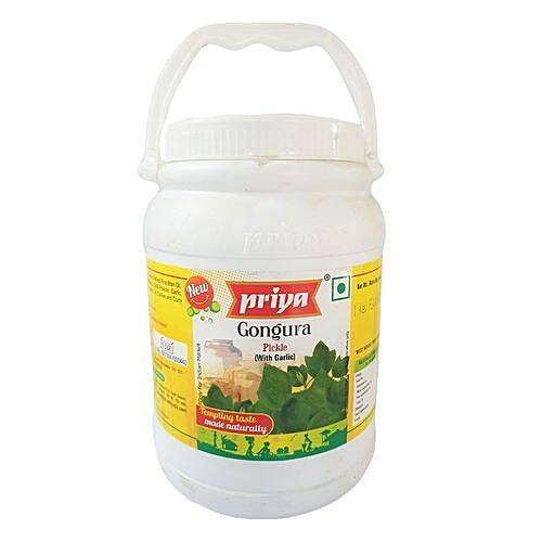 Buy Priya Pickle Gongura With Garlic 1 Kg Jar Online At The Best Price