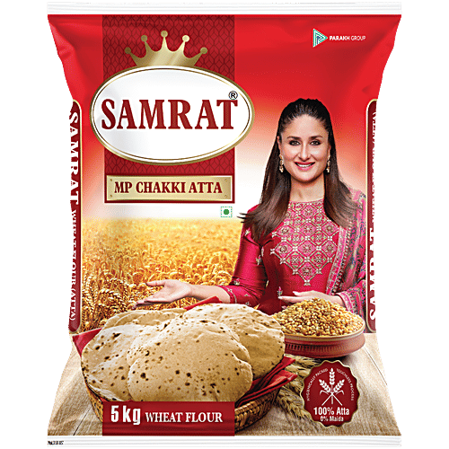 Buy Samrat Premium Chakki Atta 5 Kg Pouch Online At The Best Price Of