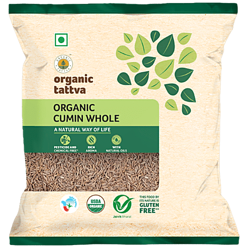 Buy Organic Tattva Organic Seeds Cumin 100 Gm Pouch Online At The Best