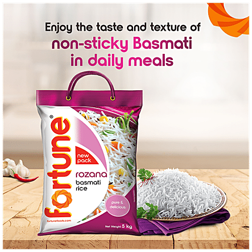 Buy Fortune Basmati Rice Rozana 5 Kg Pouch Online At The Best Price Of