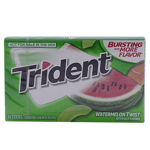 Buy Trident Chewing Gum Watermelon Twist Sugar Free Online At Best