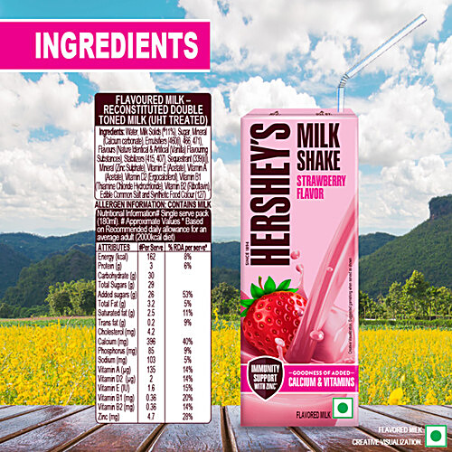 Buy Hersheys Milk Shake Strawberry 180 Ml Online At Best Price Of Rs 34