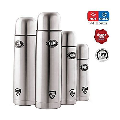 Buy Cello Flip Style Stainless Steel Flask Ml Online At Best Price