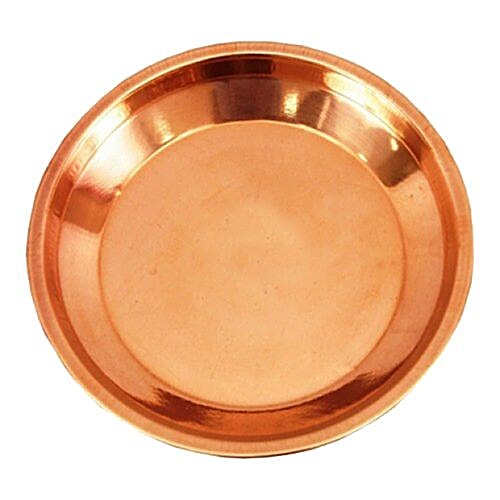 Buy Nir Bhakti Copper Pooja Thali 1 Pc Online At DesertcartUAE