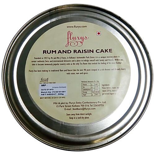 Buy Flurys Cake Rum Raisin Online At Best Price Of Rs 1000 Bigbasket