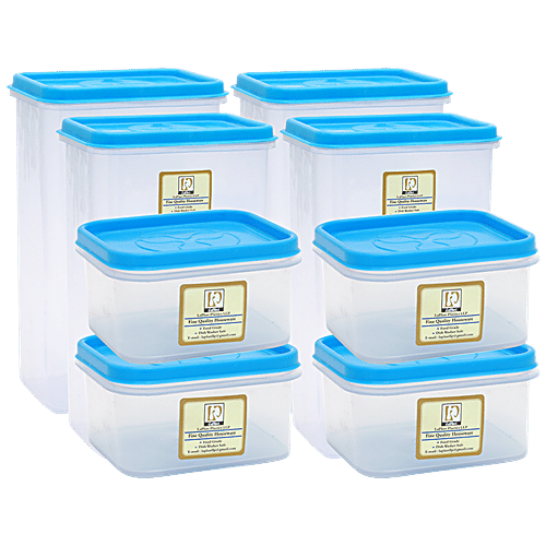 Buy Laplast Storewell Airtight Container With Blue Lid Transparent