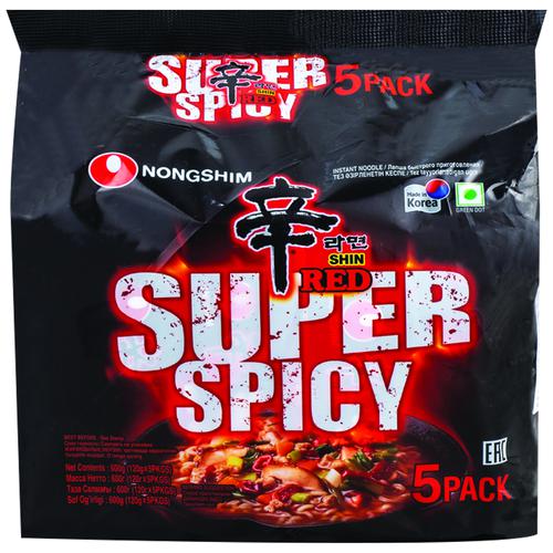 Buy NONGSHIM Shin Red Super Spicy 5 In 1 Noodles Online At Best Price