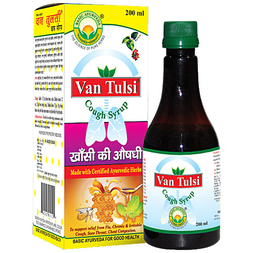 Buy Basic Ayurveda Van Tulsi Cough Syrup Common Cold Cough Anti