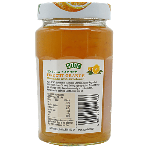 Buy Stute Marmalade Fine Cut Orange No Sugar Added Online At Best