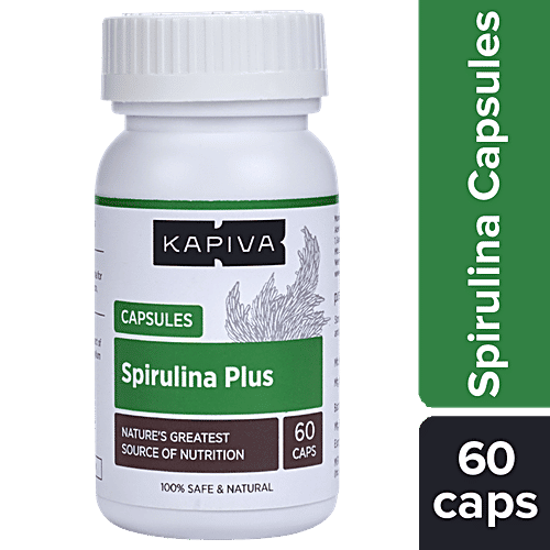 Buy Kapiva Spirulina Plus Capsules Used As A Nutrition Supplement