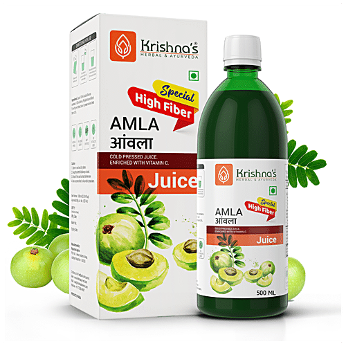 Buy Krishnas Amla Juice Made From Cold Processed Special High Fiber