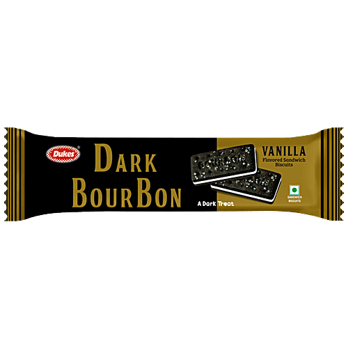 Buy Dukes Dark Bourbon Vanilla Flavoured Sandwich Biscuit Creamy