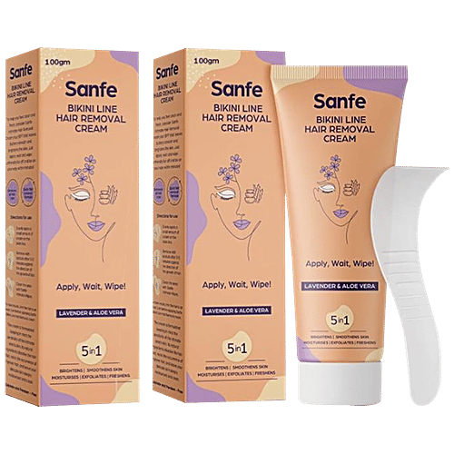 Buy Sanfe In Bikini Line Hair Removal Cream With Lavender Aloe