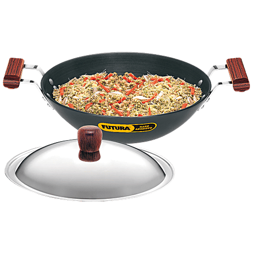 Buy Hawkins Futura Hard Anodised Aluminium Deep Fry Pan Kadhai 30 Cm