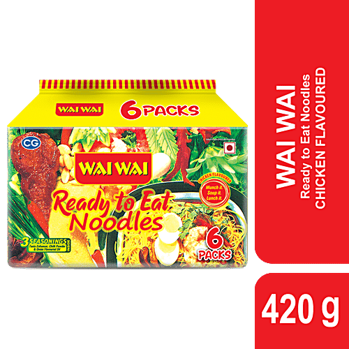 Buy Wai Wai Chicken Flavour Ready To Eat Instant Noodles Online At Best