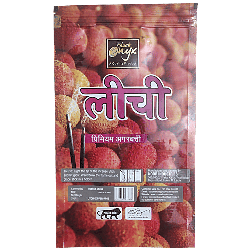 Buy Black Onyx Litchi Premium Incense Sticks Agarbatti Real Litchi