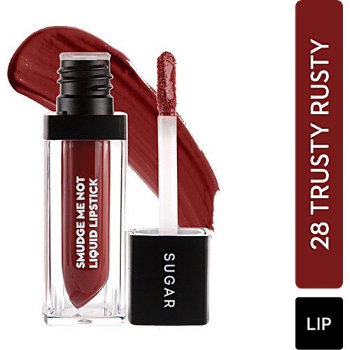 Buy Sugar Cosmetics Smudge Me Not Liquid Lipstick Long Lasting Rust