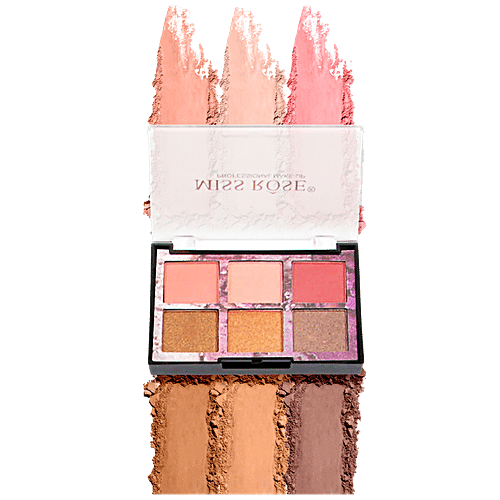 Buy Miss Rose 6 Color Nude Matte Eyeshadow Palette Highly Pigmented