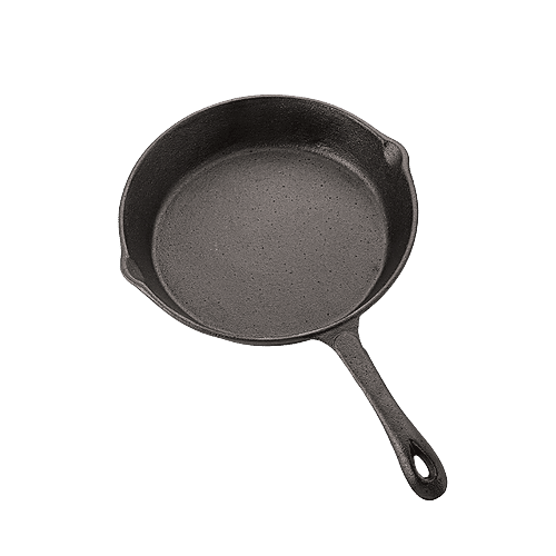 Buy Petals Cast Iron Fry Pan 25 Cm With Handle Pre Seasoned Online