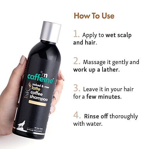 Buy Mcaffeine Naked Raw Latte Coffee Shampoo With Coconut Milk