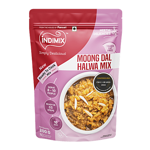 Buy Indimix Moong Dal Halwa Ready To Cook Online At Best Price Of Rs