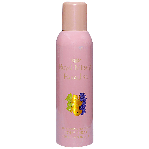 Buy Royal Mirage Paradise Deodorant Perfumed Body Spray Provides Long