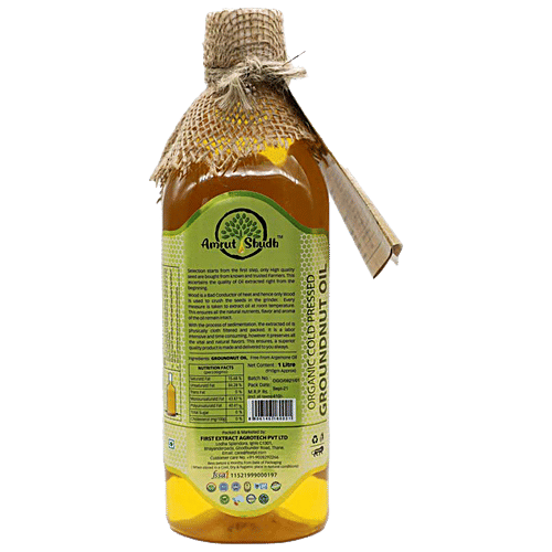 Buy Amrut Shudh Cold Pressed Organic Ground Nut Oil Good For Heart