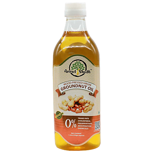 Buy Amrut Shudh Wood Pressed Virgin Ground Nut Oil Helps Heart Health