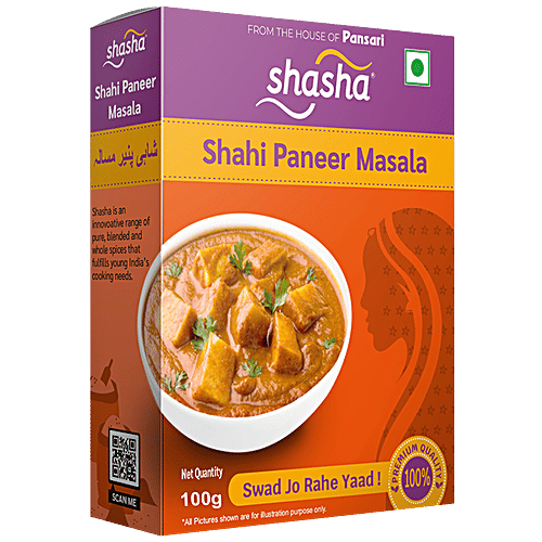 Buy SHASHA Shahi Paneer Masala Premium Quality Aromatic Spice Blend