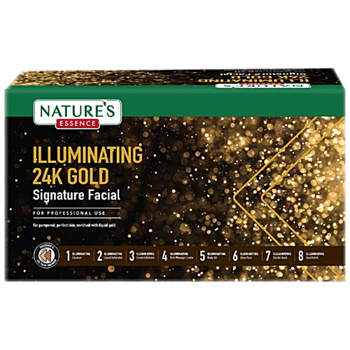 Buy Natures Essence Illuminating 24k Gold Signature Facial Kit For