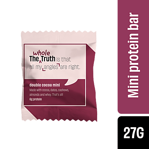 Buy The Whole Truth Mini Protein Bar Double Cocoa No Added Sugar