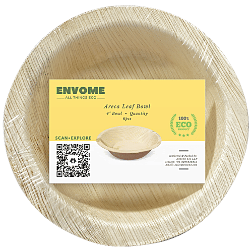 Buy Envome Round Areca Leaf Disposable Bowl Eco Friendly