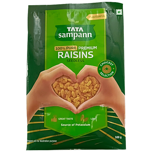 Buy Tata Sampann Premium Raisins Seedless Pure Long