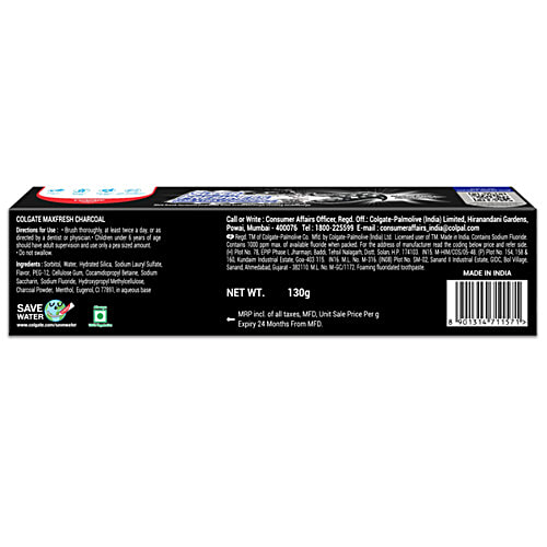 Buy Colgate MaxFresh Charcoal Toothpaste With Cooling Crystals