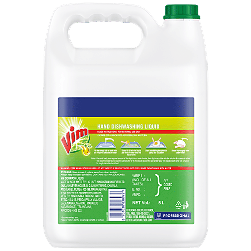 Buy Vim Professional Hand Dishwashing Liquid Super De Grease Formula