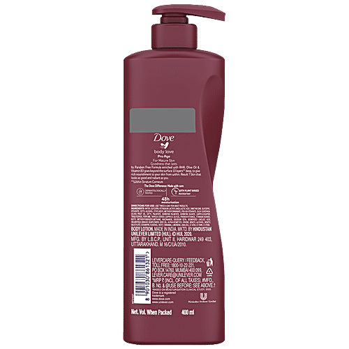 Buy Dove Body Love Pro Age Body Lotion For Mature Skin Paraben Free