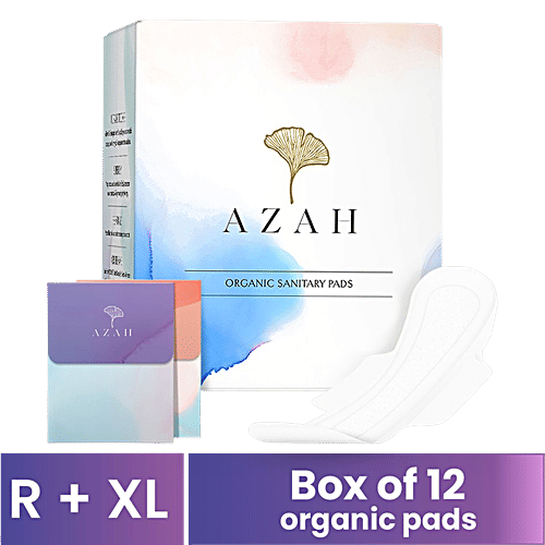 Buy Azah Rash Free Organic Sanitary Pads With Disposable Bags Online