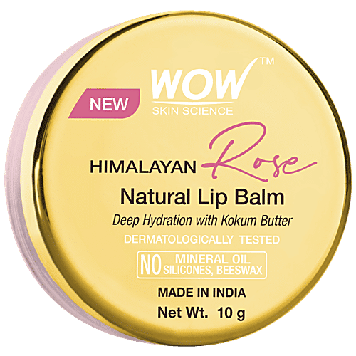 Buy Wow Skin Science Himalayan Rose Natural Lip Balm For Moisturize