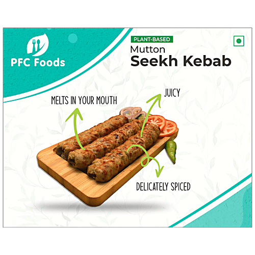 Buy Pfc Foods Plant Based Mutton Seekh Kebab Vegetarian Great Taste