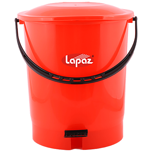 Buy Lapaz Pedal Dustbin Red High Quality Plastic Sturdy Durable