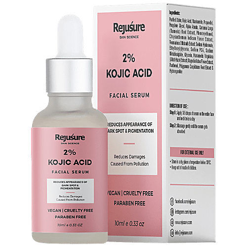 Buy Rejusure Kojic Acid Face Serum With Niacinamide Reduces Dark