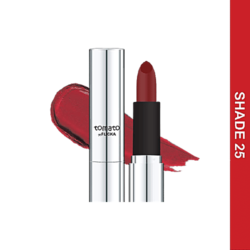 Buy Flicka Tomato Nude Lipstick For Dry Lips Matte Finish Full