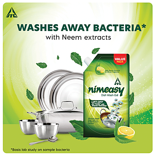 Buy Nimeasy Dishwash Liquid Gel With Enzyme Technology Neem Extracts