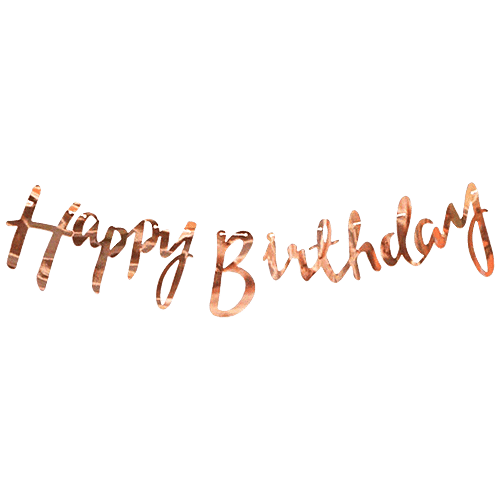 Buy Party Propz Rose Gold Metallic Happy Birthday Banner Online At Best